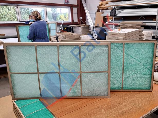 Панельные фильтры для камеры порошковой покраски