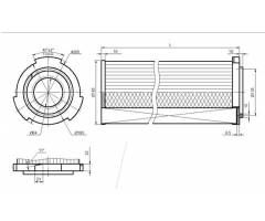 Воздушный картридж ФВС–M–D240x150x570–11 