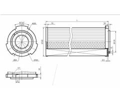 Воздушный картридж ФВС–F9/M44–D390x255x440–01 