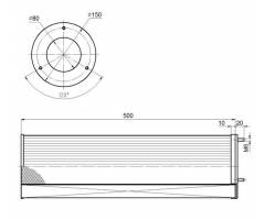 СПЕЦФИЛЬТР Воздушный картридж ФВС–M–D150x80x500–01